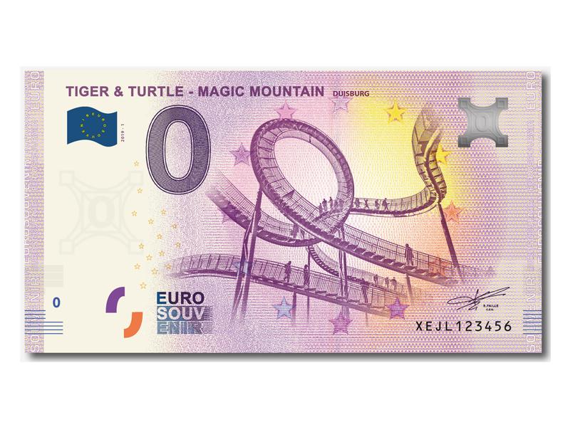 0 EURO Schein Tiger & Turtle