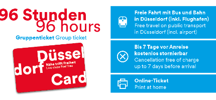 DüsseldorfCard 96 Stunden Gruppe/Familie