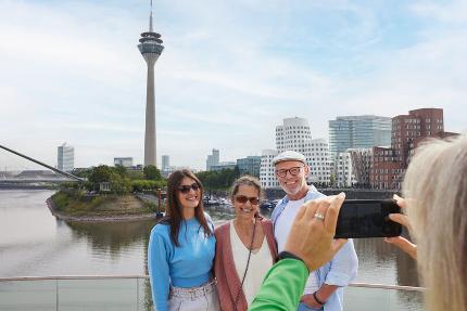 Media Harbor and Rhinetower: architecture and panoramic views over Düsseldorf English Infant (0-5 years)