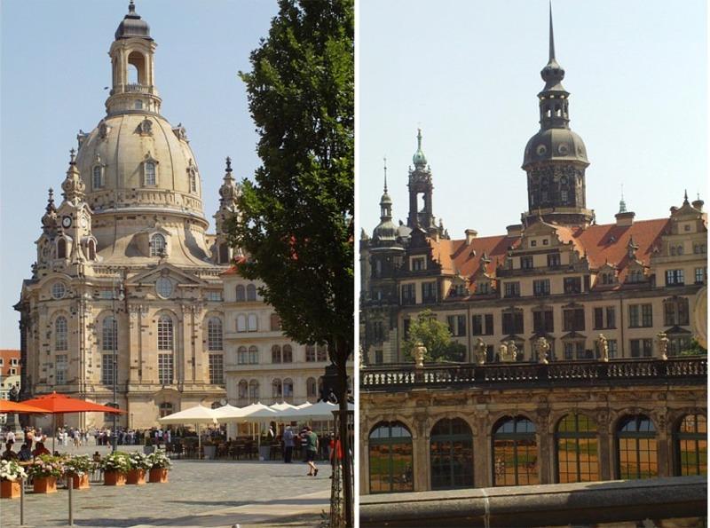 Schwerpunkte des Tagesprogramms A: Stadtführung mit Innenbesichtigung Frauenkirche und Schlossführung