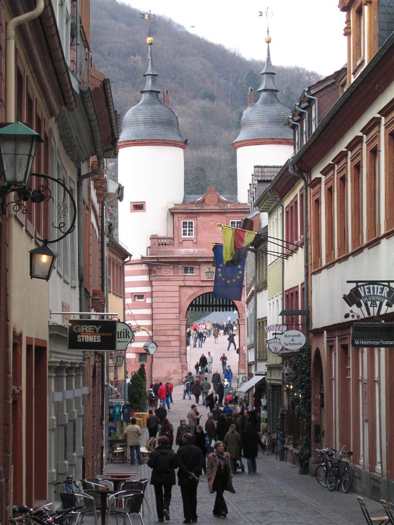 Sehenswürdigkeit Gasse in der Heidelberger Altstadt