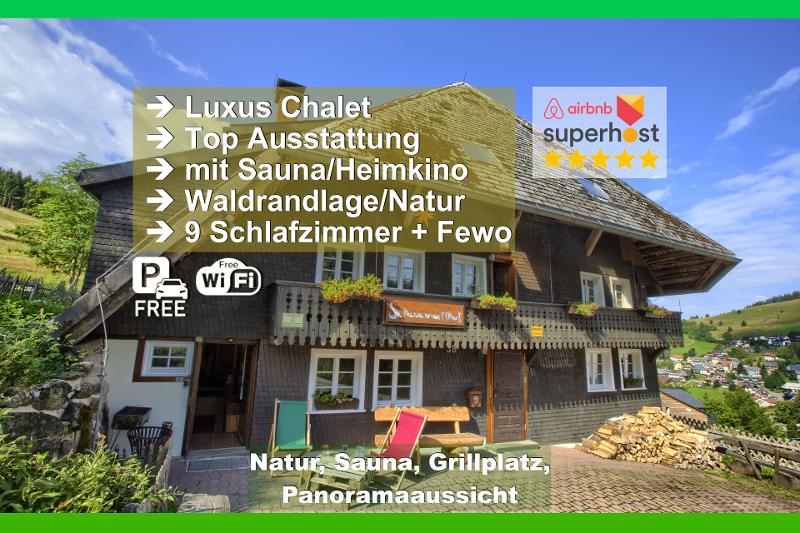Schwarzwald-Chalet Scheuermatthof mit Sauna am Ortsrand von Todt