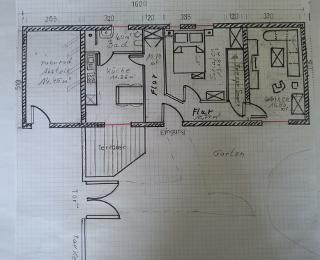 Grundriss der Ferienwohnung An der Lippe