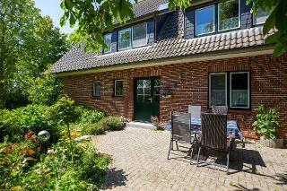 Eingang Ferienhaus, Wohnung Margerite oben rechts