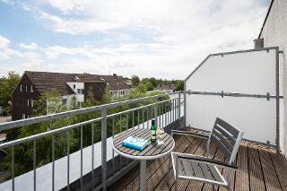 Doppelzimmer mit Balkon und Kaffeemaschine Aussicht