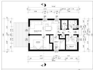 Grundriss Ferienhaus Zaunkönig