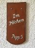 "Im Höchen"- Türschild