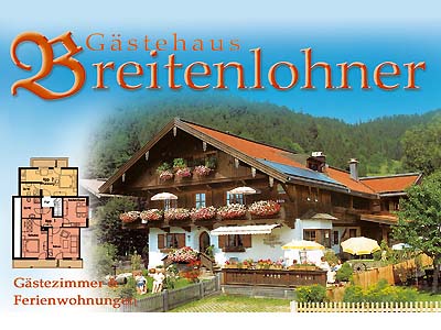 Gästehaus Breitenlohner (DE Reit im Winkl). Z Ferienwohnung in den Alpen