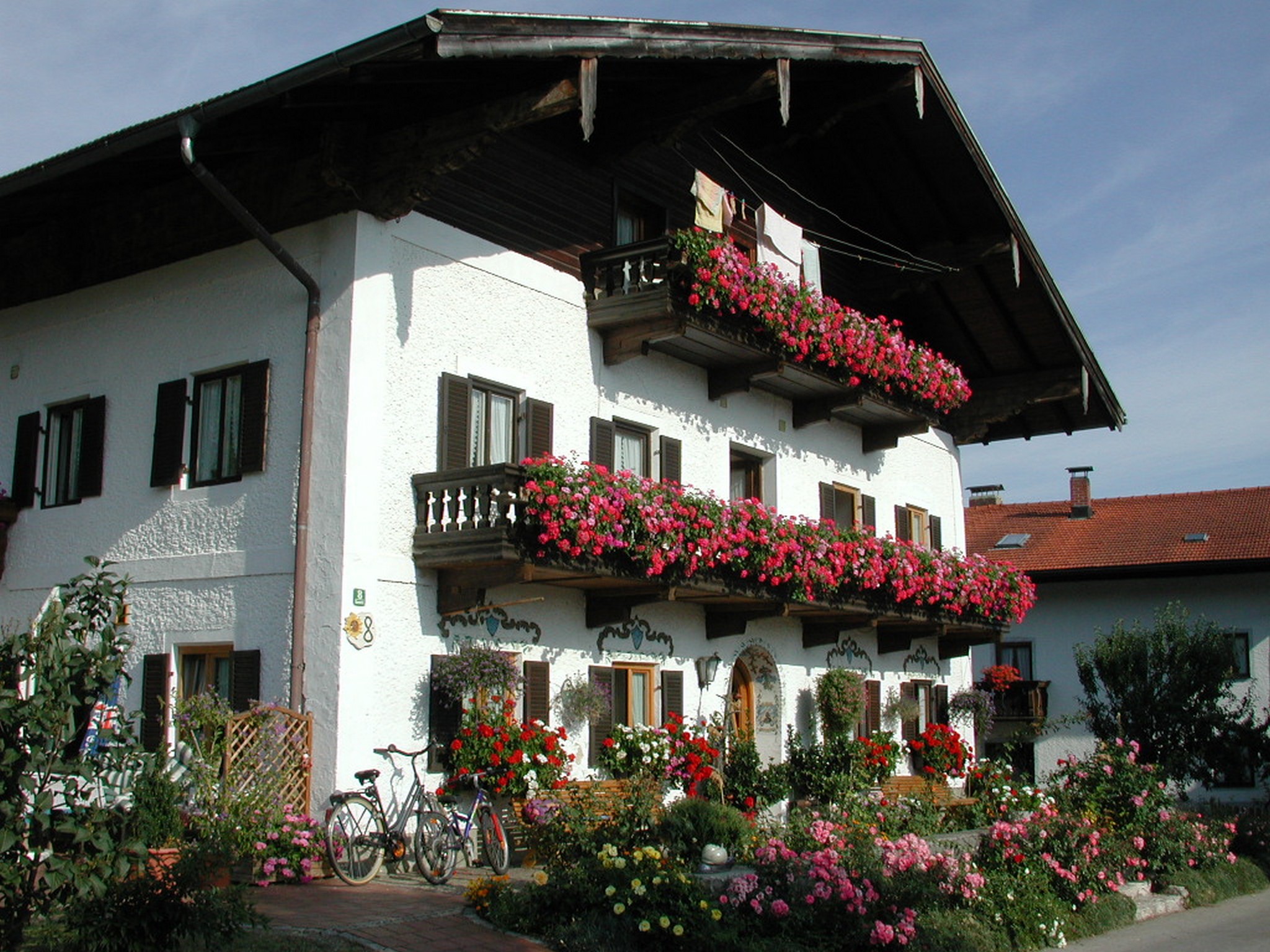 Biererhof (DE Rottau). Appartement Grassau ca. 23  Ferienwohnung  Rottau