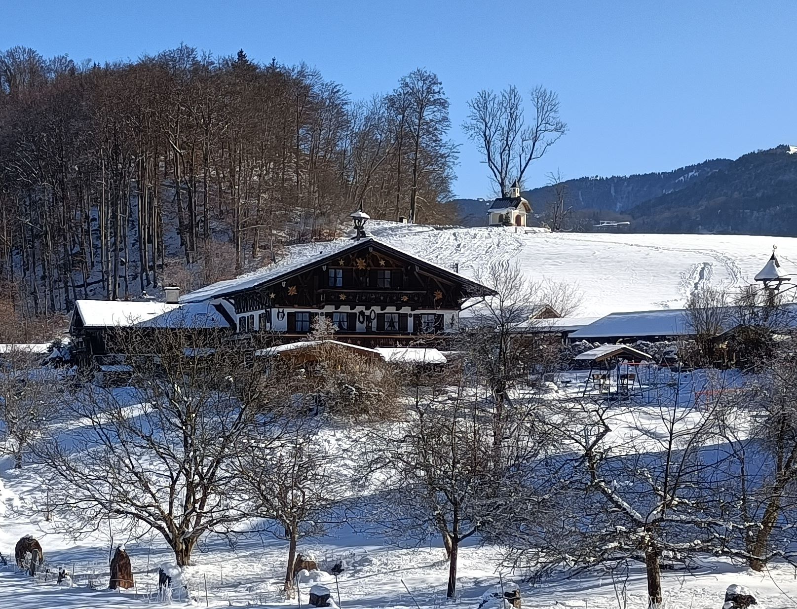 Weinfeld-Hof (DE Berchtesgaden). Fewo Kehlstein 1  Ferienwohnung in den Alpen