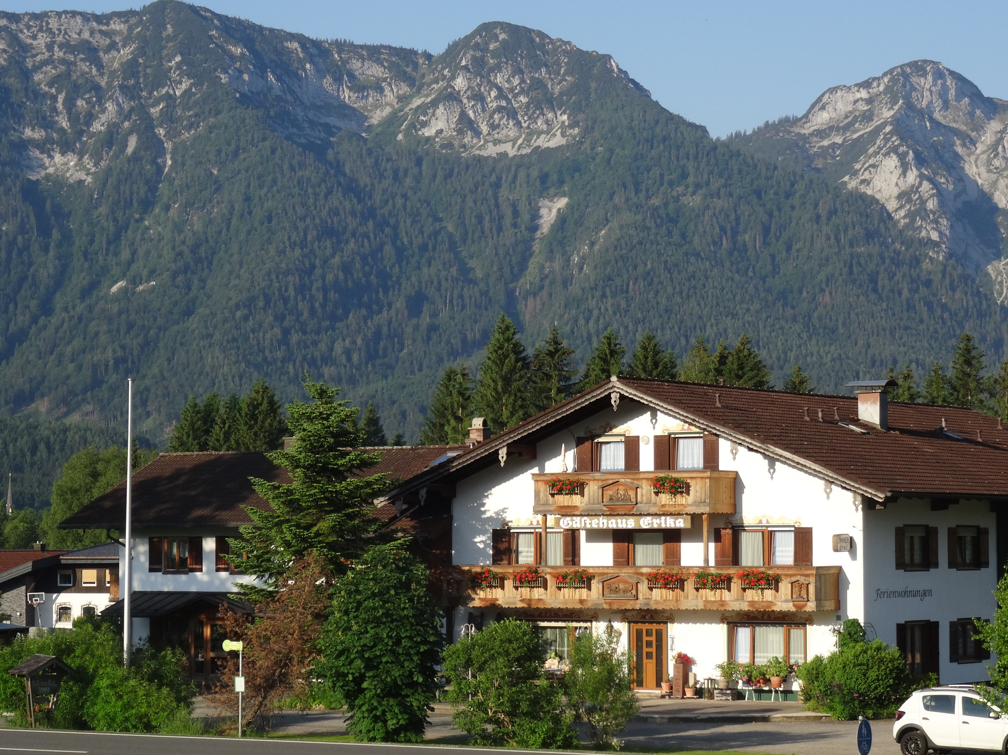 Gästehaus Erika - Chiemgau Karte (DE Inzell). Ferienwohnung in den Alpen