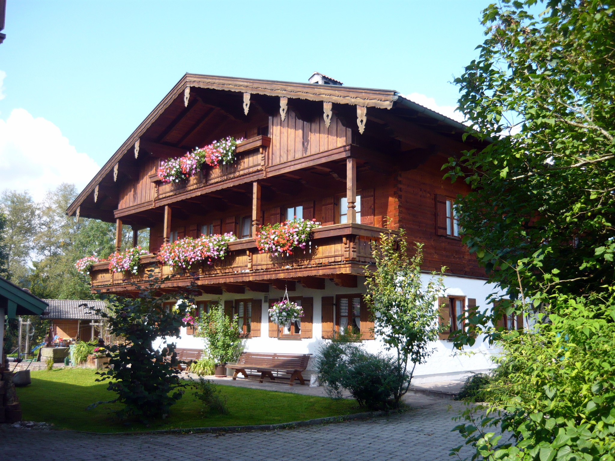 Gästehaus Kress - Chiemgau Karte (DE Inzell). Ferienwohnung  Chiemgauer Alpen