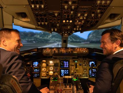 Cockpit-Simulatorflug
