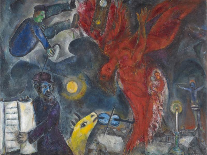 Marc Chagall, Der Engelssturz, 1923-33-47, Öl auf Leinwand