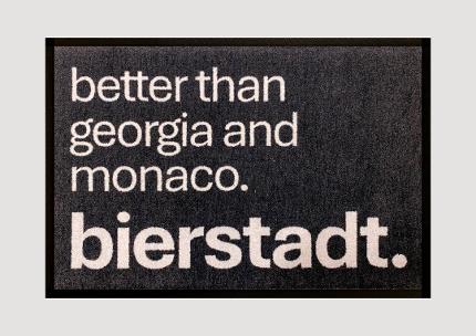 Fußmatte bierstadt „Better than Georgia and Monaco"