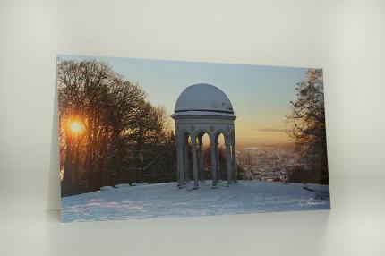 Klappkarte mit Umschlag "Sonnenaufgang auf dem Neroberg"