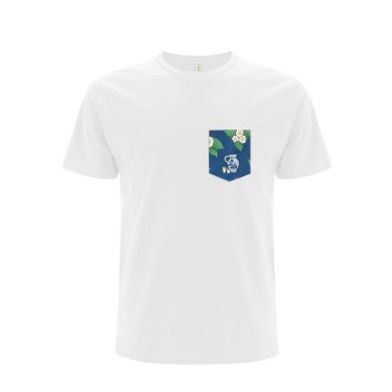  T-Shirt white with cider chest pocket