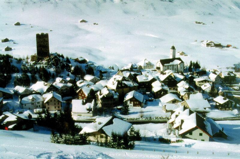 Village in winter time