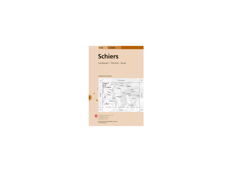 Swisstopo Landeskarte 1:25 000 Schiers 1176