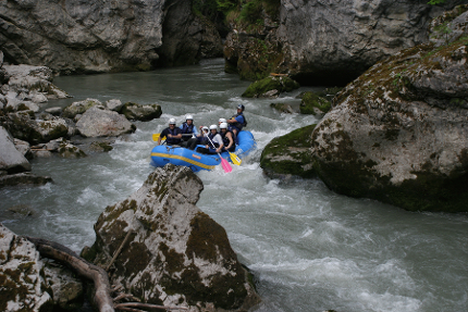 Rafting down the Vispa river + Rhône + Grill - full day trip